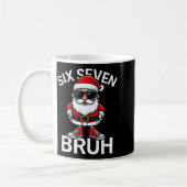Six Seven Bruh Funny 67 Meme Christmas Santa Kaffeetasse (Links)