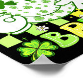 Six Seven Bruh Funny 67 Meme St Patricks Day Girl  Poster (Ecke)