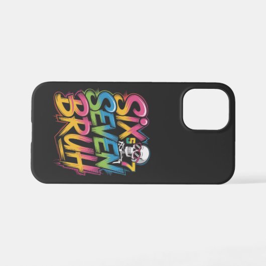 six seven bruh iPhone hülle (Rückseite (Horizontal))