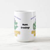 Six Seven Bruh Mardi Gras Cool Gator Festival Kaffeetasse (Mittel)