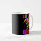 Six Seven Bruh Mardi Gras Jester Dab 6 7 Meme Fat  Kaffeetasse (VorderseiteRechts)