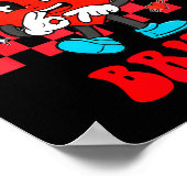 Six Seven Bruh Smile 6 7 Meme Valentine Girls Boys Poster (Ecke)