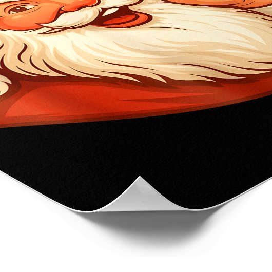 Six Seven Christmas 67 Meme Slang Santa Says Xmas Poster (Ecke)