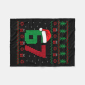 Six Seven Christmas 6 7 Ugly Christmas Sweater Fleecedecke (Vorderseite (Horizontal))