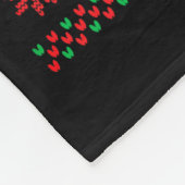 Six Seven Christmas 6 7 Ugly Christmas Sweater Fleecedecke (Ecke)