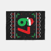 Six Seven Christmas 6 7 Ugly Christmas Sweater Fleecedecke (Vorderseite (Horizontal))