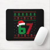 Six Seven Christmas 6 7 Ugly Christmas Sweater  Mousepad (Mit Mouse)