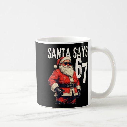 Six Seven Christmas Meme 67 Funny  Kaffeetasse (Rechts)