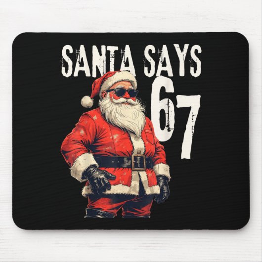 Six Seven Christmas Meme 67 Funny Mousepad (Vorne)