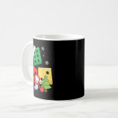 Six Seven Christmas Three Dice Santa Hat 67 Meme Kaffeetasse (Vorderseite Links)