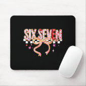 Six Seven Coquette Bow Women Girl Funny Valentines Mousepad (Mit Mouse)