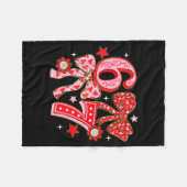 Six Seven Coquette Girl Bow Cool Meme 67 Valentine Fleecedecke (Vorderseite (Horizontal))