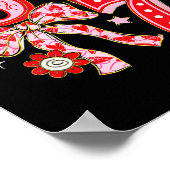 Six Seven Coquette Girl Bow Cool Meme 67 Valentine Poster (Ecke)