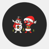 Six Seven Dabbing Cool Meme 67 Funny Dab Number Runder Aufkleber (Vorderseite)