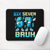 Six Seven Dabbing Cool Meme Bruh 67 Funny Dab Numb Mousepad (Mit Mouse)