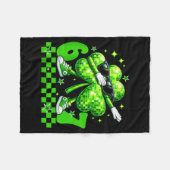 Six seven disco shamrock st patricks day 67 meme fleecedecke (Vorderseite (Horizontal))