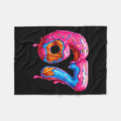 Six Seven Donut Ice Cream Drip Cool Meme Funny 67 Fleecedecke (Vorderseite (Horizontal))