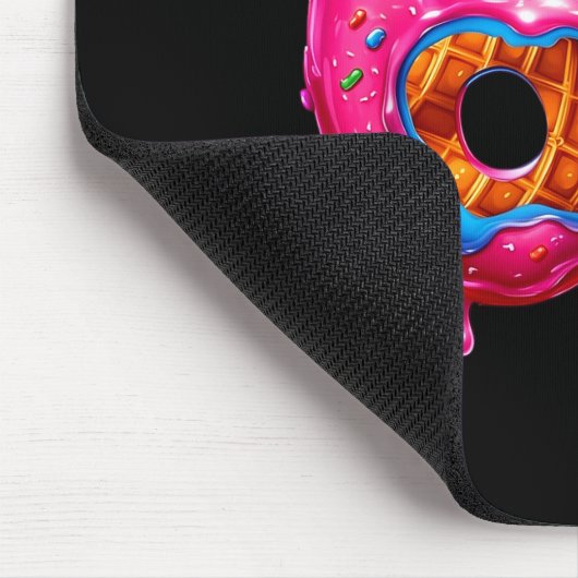 Six Seven Donut Ice Cream Drip Cool Meme Funny 67  Mousepad (Ecke)