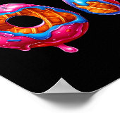 Six Seven Donut Ice Cream Drip Cool Meme Funny 67  Poster (Ecke)