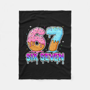 Six Seven Eis Drip Cool Meme 67 Lustig Gen Al Fleecedecke
