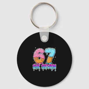 Six Seven Eis Drip Cool Meme 67 Lustig Gen Al Schlüsselanhänger