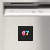 Six Seven Eis Drip Cool Meme 67 Lustige Zahl Magnet (In Situ (Geschirrspüler))