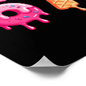 Six Seven Eis Drip Cool Meme 67 Lustige Zahl Poster (Ecke)