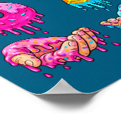 Six Seven Eis-Drip Kinder Jugend Lustig 67 Hände Poster (Ecke)