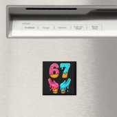 Six Seven Eis-Drip-Meme 67 Lustig Gen Alpha S Magnet (In Situ (Geschirrspüler))