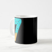 Six Seven Eiscreme 67 Lustig Mason Meme Einfaches Kaffeetasse (Vorderseite Links)