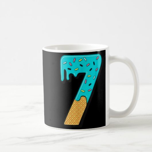 Six Seven Eiscreme 67 Lustig Mason Meme Einfaches Kaffeetasse (Rechts)