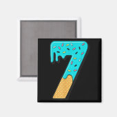 Six Seven Eiscreme 67 Lustig Mason Meme Einfaches Magnet (Vorderseite/Rückseite)