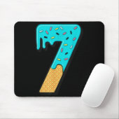 Six Seven Eiscreme 67 Lustig Mason Meme Einfaches  Mousepad (Mit Mouse)