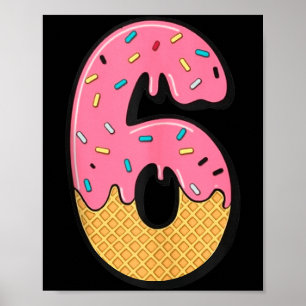 Six Seven Eiscreme 67 Lustig Mason Meme Einfaches  Poster