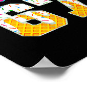 Six Seven Eiscreme 67 Lustiger Gen Alpha Mason Mem Poster (Ecke)