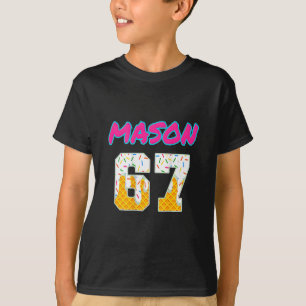 Six Seven Eiscreme 67 Lustiger Gen Alpha Mason Mem T-Shirt