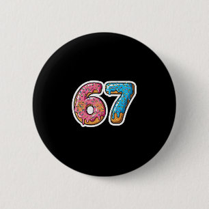 Six Seven Eiscreme-Drip-Sport-Kühl-Meme 67 Lustig Button