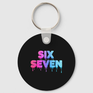 Six Seven Eiscreme-Tropf Gen Alpha-Slang 6 7 Trend Schlüsselanhänger
