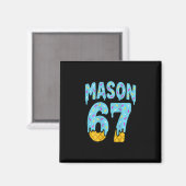 Six Seven Eiscreme-Tropfstein-Mason 67 Meme Hallow Magnet (Vorderseite/Rückseite)