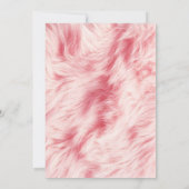 Six Seven Fluffy Fur Birthday Invitation Einladung (Rückseite)