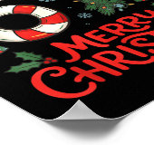 Six Seven Funny 6 7 Meme Christmas  Poster (Ecke)