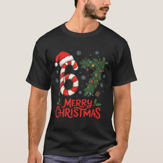 Six Seven Funny 6 7 Meme Christmas T-Shirt (Vorderseite)