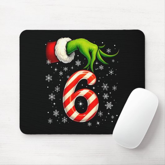Six Seven Funny Christmas Couple Matching Meme Mousepad (Mit Mouse)