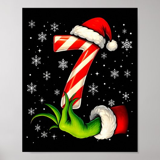 Six Seven Funny Christmas Couple Matching Meme Poster (Vorne)