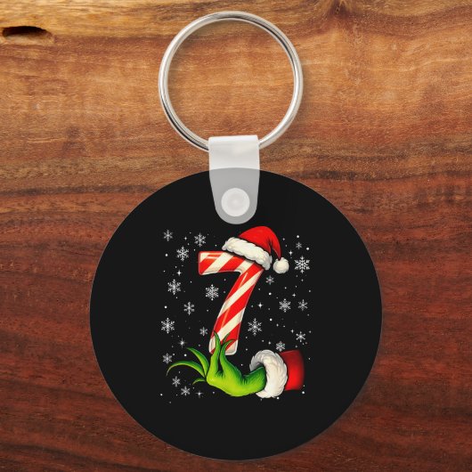 Six Seven Funny Christmas Couple Matching Meme  Schlüsselanhänger (Vorderseite)
