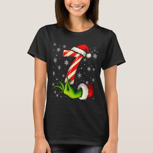 Six Seven Funny Christmas Couple Matching Meme T-Shirt (Vorderseite)
