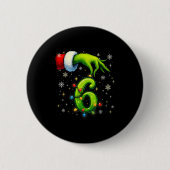 Six Seven Funny Christmas Meme Couple Matching Button (Vorderseite)