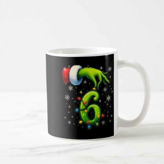 Six Seven Funny Christmas Meme Couple Matching Kaffeetasse (Rechts)