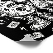 Six Seven Gen Alpha Brain Rot Meme Funny Viral Tre Poster (Ecke)