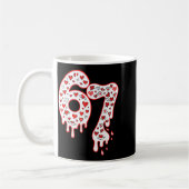 Six Seven Gen Alpha Ice Cream Drip Valentines Day Kaffeetasse (Links)